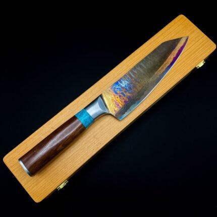 best budget chef's knife 440c stainless steel damascus