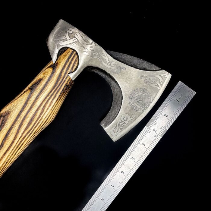 hand forged viking axe