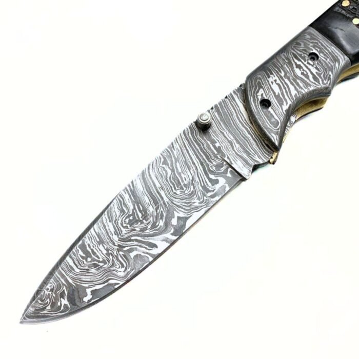 Fire Damascus Pocket Knife | Best Rated Folding Knife